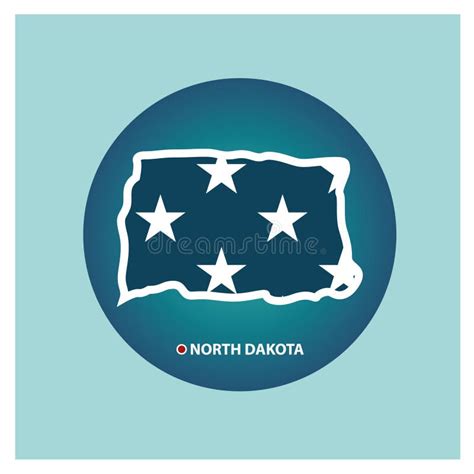 Vector Color Map Of North Dakota State Usa Royalty Fr - vrogue.co