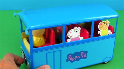 Peppa Pig School Bus toys - YouTube