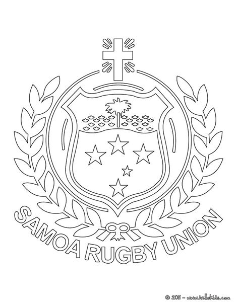 Samoa rugby team coloring pages - Hellokids.com