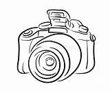 Dslr Camera Clip Art Sketch Coloring Page sketch template