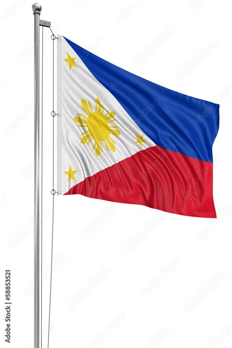 3D flag of Philippines Stock Illustration | Adobe Stock