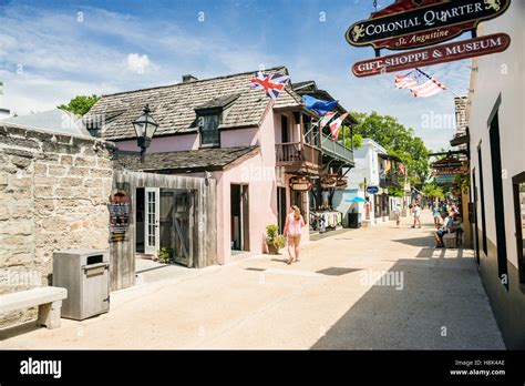 St Augustine Florida Colonial Quarter Stock Photo - Alamy