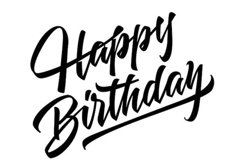 Free Vector | Happy birthday lettering