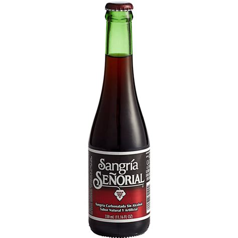 Sangria Senorial Non-Alcoholic Sangria Soda - 24/Case