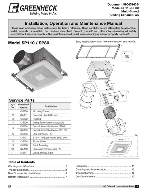 Greenheck Exhaust Fan Wiring Diagram - Wiring Diagram and Schematics