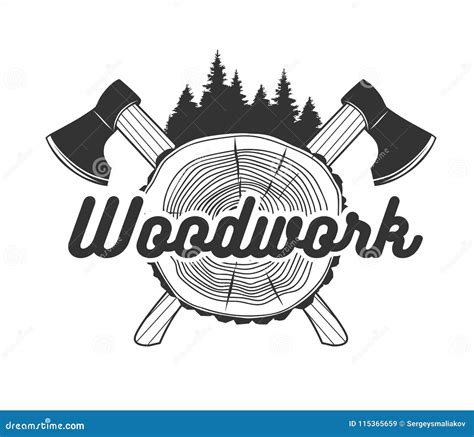 Sawmill Logo Template Vector Illustration | CartoonDealer.com #98059442