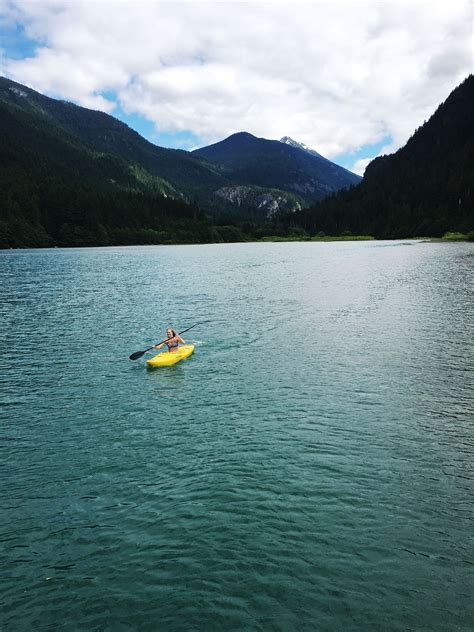 Kayaking on Lake Diablo in the North Cascades National Park #diablo #northcascades #nationalp ...