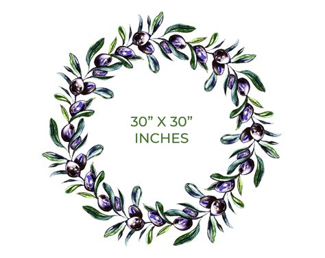 Olive Leaf Wreath Watercolor Clipart Olive Wreath Sublimation - Etsy