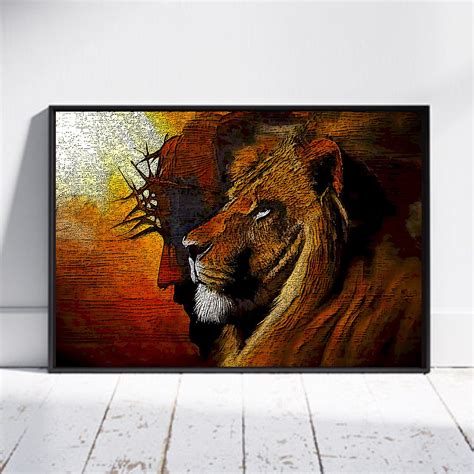 Lion of Judah Printable, Jesus Christ Wall Art, Modern Christian Art ...