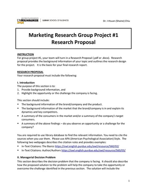 10+ Marketing Research Proposal Templates & Examples - Google Docs, MS ...