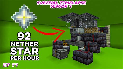 Nether Star Farm | Minecraft Survival Timelapse S4 Episode 77 - YouTube