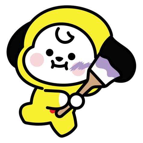 BTS BT21 Chimmy Artist Sticker - Sticker Mania