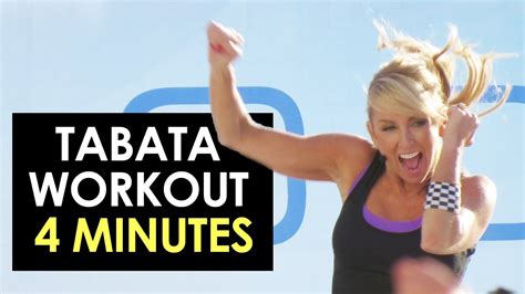 Tabata Workout 4 Minutes With Chalene Johnson | Tabata workouts, Fun workouts, Chalene johnson