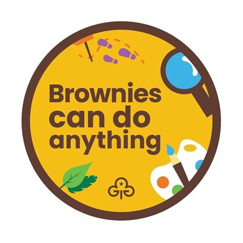 Brownies Can Do Anything woven badge - Online Shop