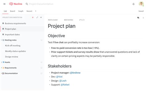 Examples Of Project Plan Template