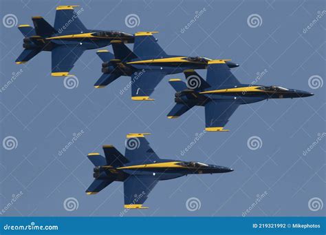 Blue Angels in formation editorial photography. Image of four - 219321992