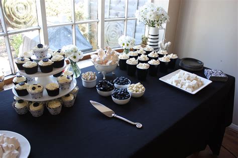 Black & White Themed Party | White party foods, Black and white party ...