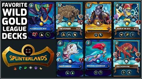 Splinterlands Strategy | My Favorite Wild Gold League Water Decks - Splintertalk