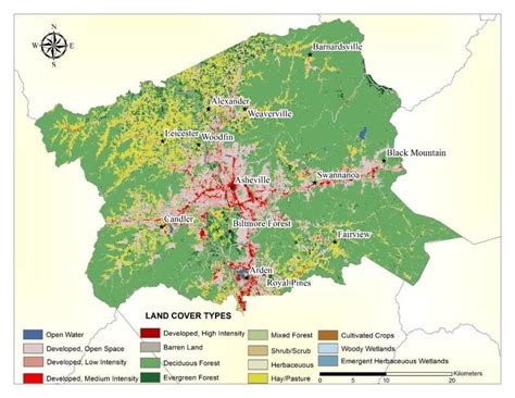 Landcover data of Buncombe County, NC. | Download Scientific Diagram