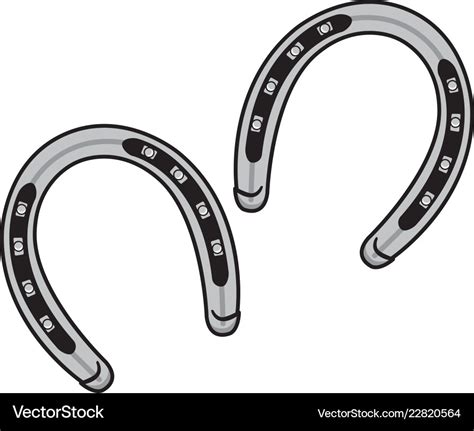 Colts horseshoe logo Royalty Free Vector Image