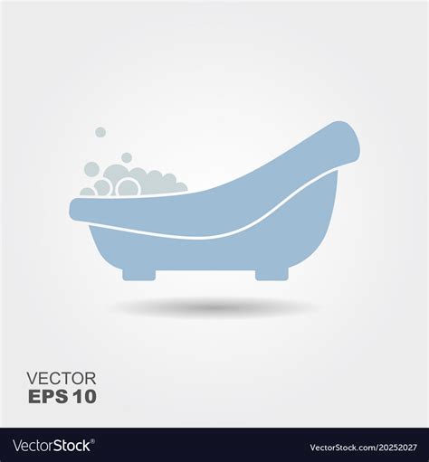 Baby bath with foam Royalty Free Vector Image - VectorStock