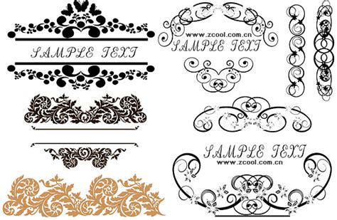 Stylish floral border vector Free vector in Encapsulated PostScript eps ...