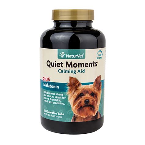 Quiet Moments Calming Aid with Melatonin Dog Tablets by NaturVet ...