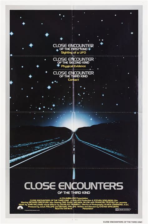 Close Encounters of the Third Kind 1977 U.S. One Sheet Poster ...