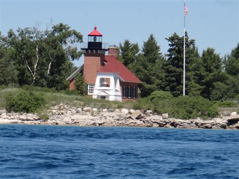 Harbor Point Lighthouse near Harbor Springs, MI. Even though this is a ...