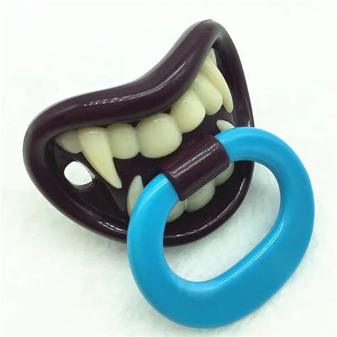 Funny Pacifiers Silicone Baby Pacifier Friendly Vampire Pacifier Silicone Funny Baby Food Nipple ...