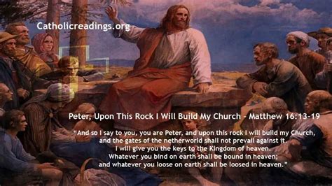 Peter, Upon This Rock I Will Build My Church - Bible Verse of the Day