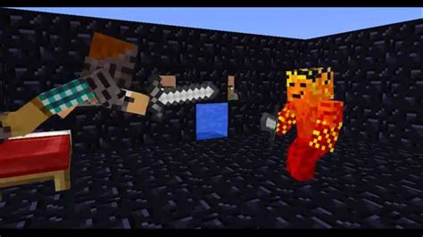 Rush minecraft epic fight animation - YouTube