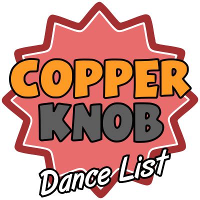 CopperKnob - 2024 Beginners Dances - Line Dance List