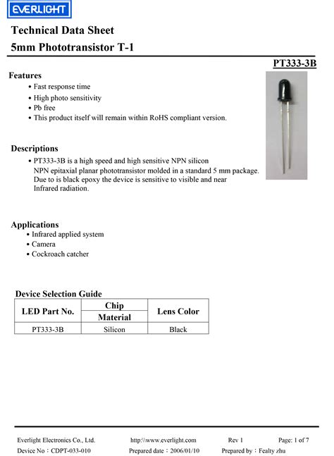 Ir Photodiode Datasheet