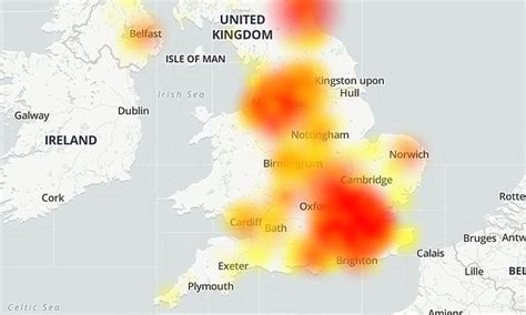 O2 mobile network goes DOWN across much of the UK | Daily Mail Online