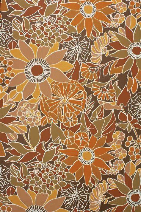 70s Vintage Bloemenbehang - Vintage Wallpapers | Vintage floral wallpapers, Hippie wallpaper ...