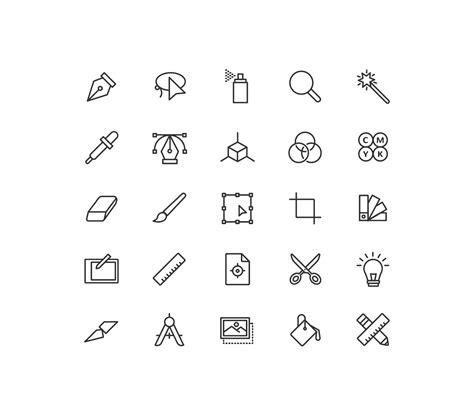 Free Graphic Design Icons (AI)