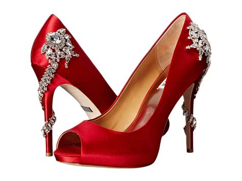 Lyst - Badgley Mischka Royal (red Satin) High Heels in Red