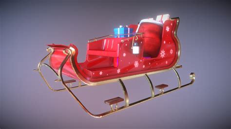 Santa Claus's Sleigh - Download Free 3D model by unleasharun [00dfee5 ...