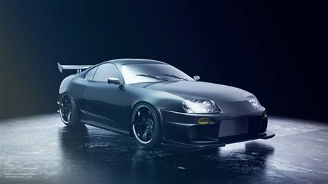 Black Toyota Supra HD Wallpaper - Car Wallpapers | Car wallpapers ...