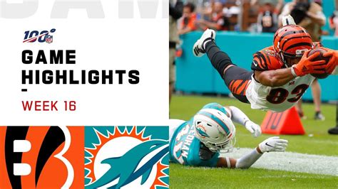 Bengals vs. Dolphins Week 16 Highlights | NFL 2019 - YouTube