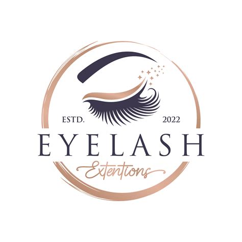 Eyelash extension logo design vector illustration 7610170 Vector Art at ...