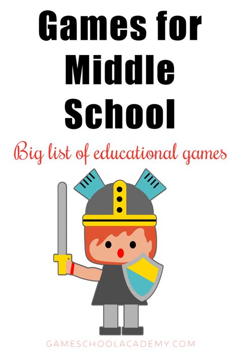 Games For Middle School • Gameschool Academy