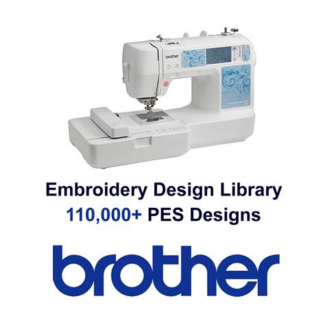 110000 Brother PES Embroidery design Library Instant | Etsy | Brother embroidery design ...