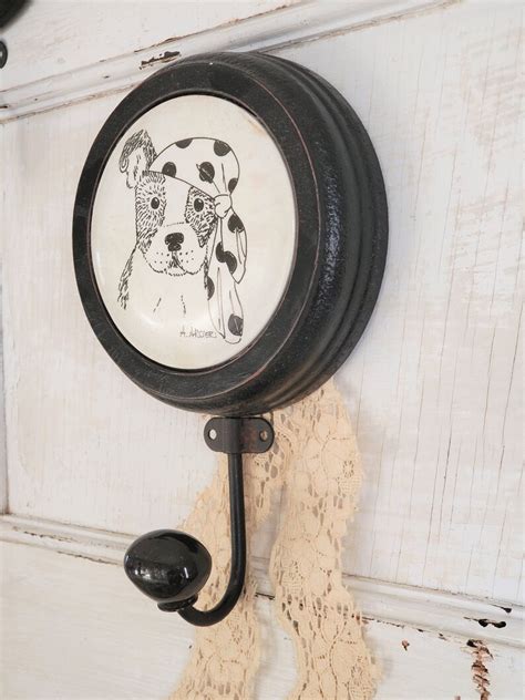 Vintage Style Dog Portrait Wall Hooks Metal Hooks Iron - Etsy