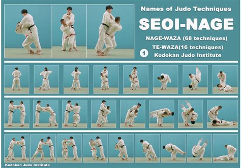 Download.Judo throw seoi-nage.Poster. Format A2 (420 × 594) mm.