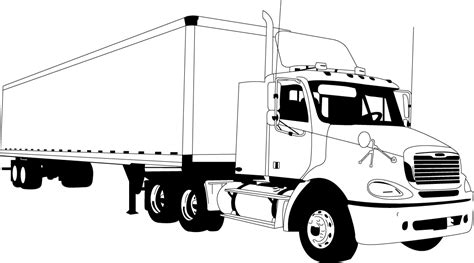 Tractor Trailer Vector at GetDrawings | Free download