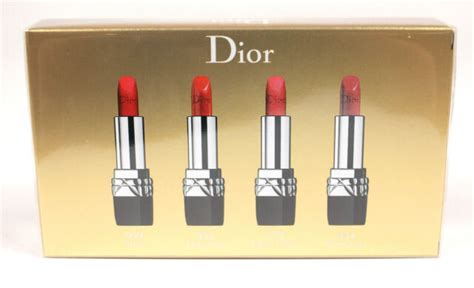 Christian Dior Rouge 4pc Mini Lipstick Gift Set Limited Holiday Edition for sale online | eBay