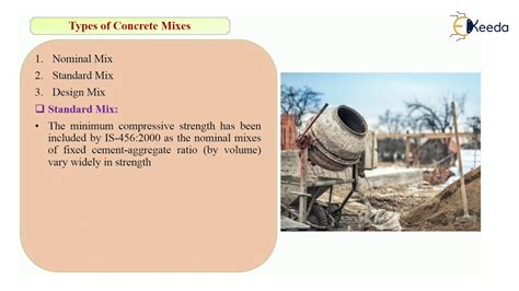 Types of Concrete Mixes and Objectives of Concrete Mix - Advanced ...