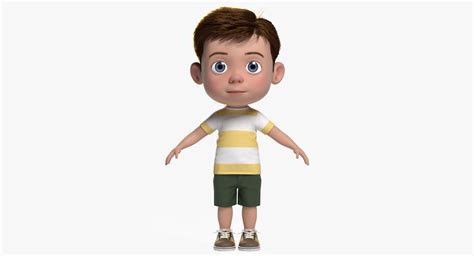 3d model boy cartoon